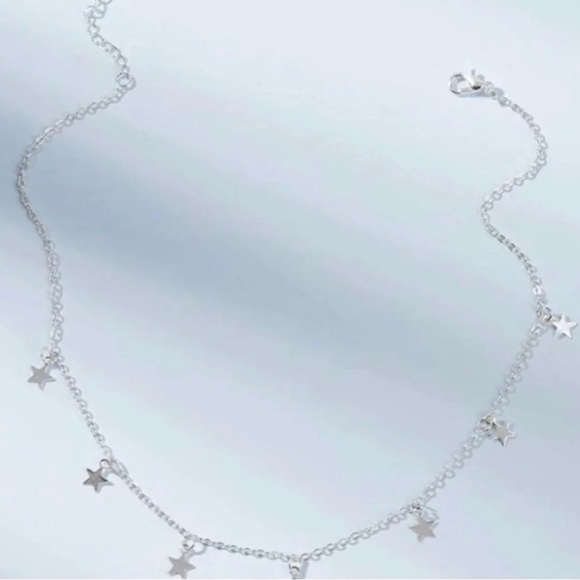 Silver Star Chain Choker - Picture 2 of 3